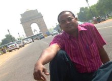 In front of India Gate, New Delhi