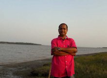 Ranjan Pradhan near Hansua river mouth, Gahiramatha, Kendrapada