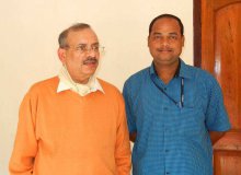 Ranjan Pradhan with Hrusikesh Panda